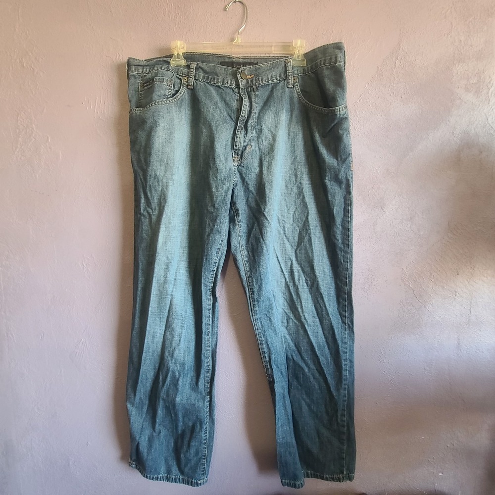 Calvin Klein Men's‎ 40 x 30 Straight Cut Factory Fade Jeans